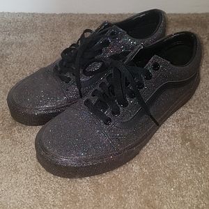 Van's glitter old skool skate shoes